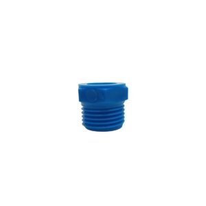 ADAPTADOR MANOMETRO HE 1/2″ x HI 1/4″  – PP AZUL EDR