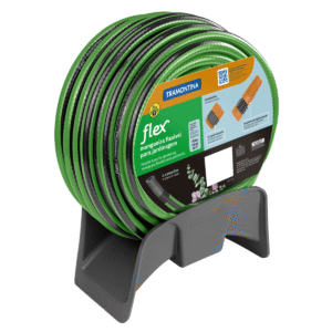 MANGUERA JARDIN FLEX RAY  1/2″ 15 MTS + SET Y SOPORTE) TRAMONTINA