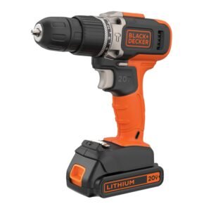 TALADRO PERCUTOR INALAMBRICO 3/8″(10MM) 20V ION LITIO BLACK & DECKER
