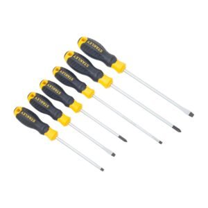 JUEGO ESTANDAR DESATORNILLADORES 6 UNIDADES CUSHION GRIP STANLEY