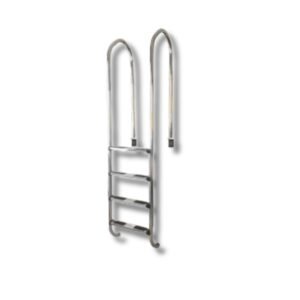 ESCALERA NORMA SEREMI 4 PELDAÑOS ACERO INOX VULCANO