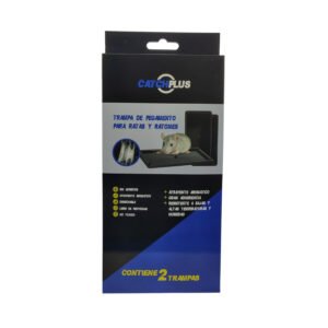 TRAMPAS PEGAJOSAS BASE PLÁSTICAS 2 UNI X 48 (96 UNIDADES) CATCHPLUS