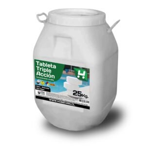 Cloro Tabletas Triple Acción 90% 25kg Homevan