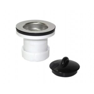 DESAGUES CON REJILLA INOXIDABLE 1 1/2″ CON TAPON SIN CADENA (LAVAPLATO – TINA – RECEP) HOFFENS