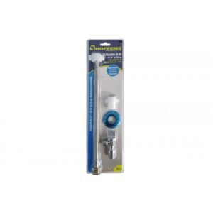 KIT LLAVE + FLEXIBLE INOX 35 CMS. HI HI 1/2″ X 15/16 CON ADAPTADOR 1/2″ HOFFENS