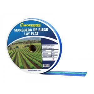 Rollo Manguera plana 3″ 100 mts azul -verde 4 BAR CERTIFICADA HOFFENS